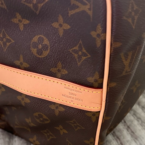 Louis Vuitton KeepAll 45 Bandoulière Vintage Canvas, LV replaced leather ‘22 - Picture 3 of 11